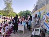 برگزاری مراسم زنگ سلامت غذا و توزیع صبحانه سلامت در مدرسه سمیه،شهرحاجی اباد شهرستان زرین دشت
