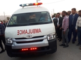 تحویل یک دستگاه آمبولانس به درمانگاه روستای مزایجان
