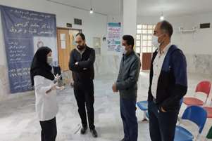 بازدید سر زده سرپرست شبکه بهداشت ودرمان از مزاکز تحت پوشش در شرایط بارندگی شدید